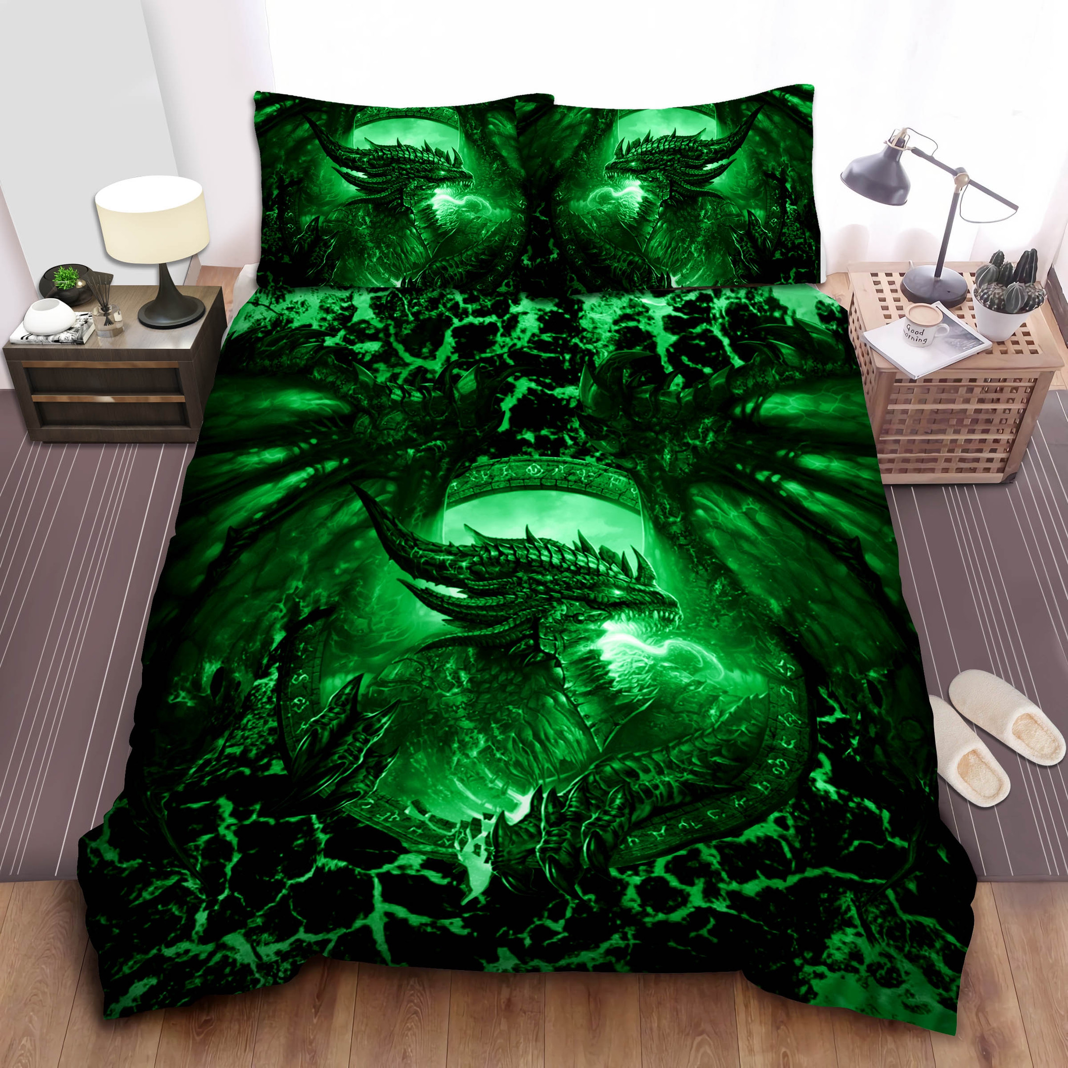 green dragon art duvet cover bedroom sets comfortable bedding sets 7lc0m