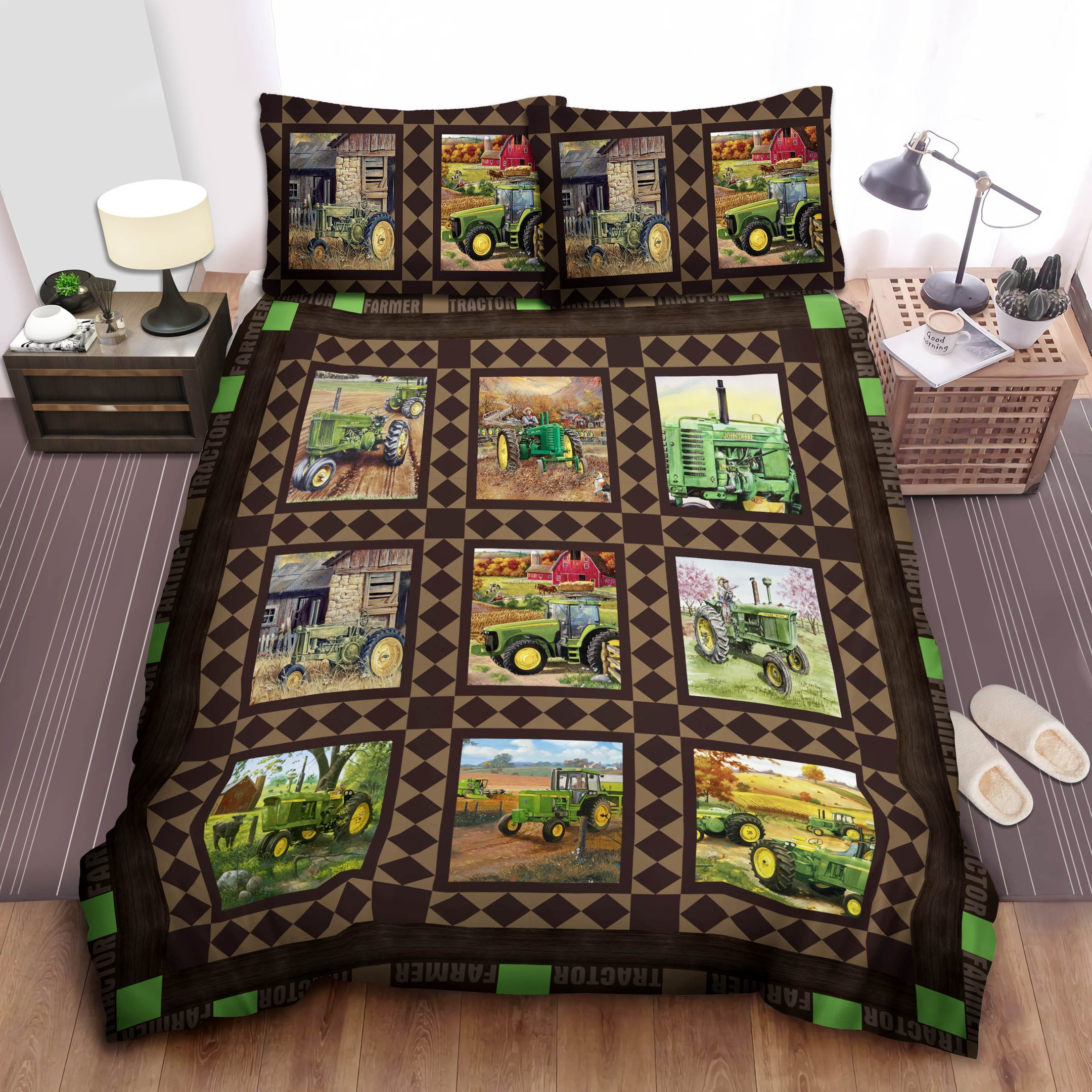 green tractor farmer life duvet cover bedroom sets comfortable bedding sets eq3lu