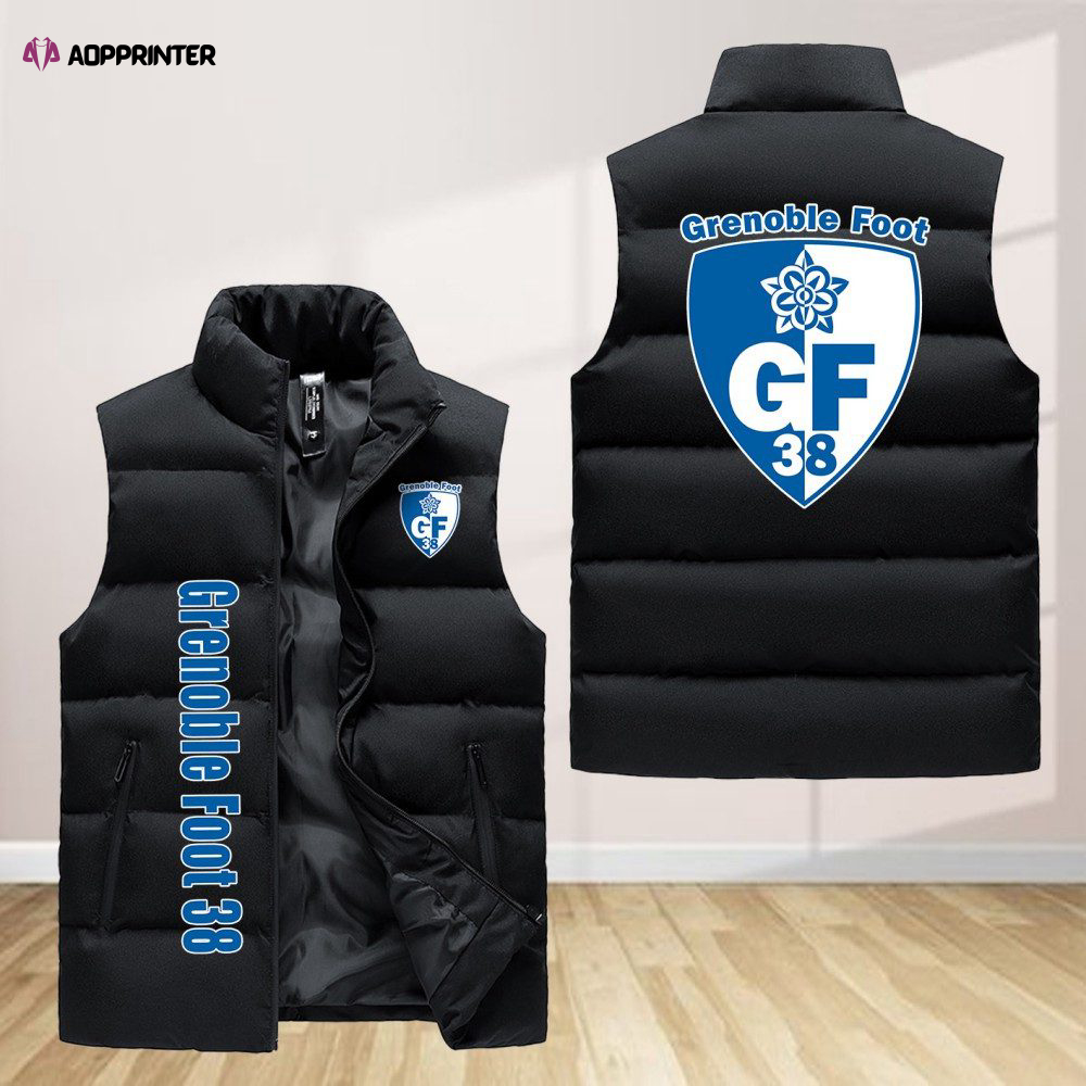 grenoble foot 38 sleeveless puffer jacket custom for fans spj0322