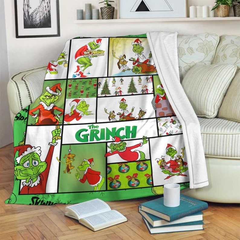 grinch throw christmas blanket 2021 n01a6