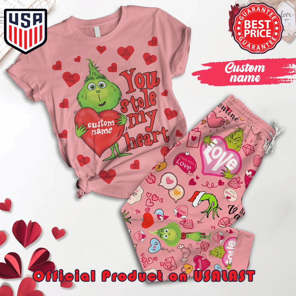 grinch you stole my heart pajamas set 1 hg5Nx