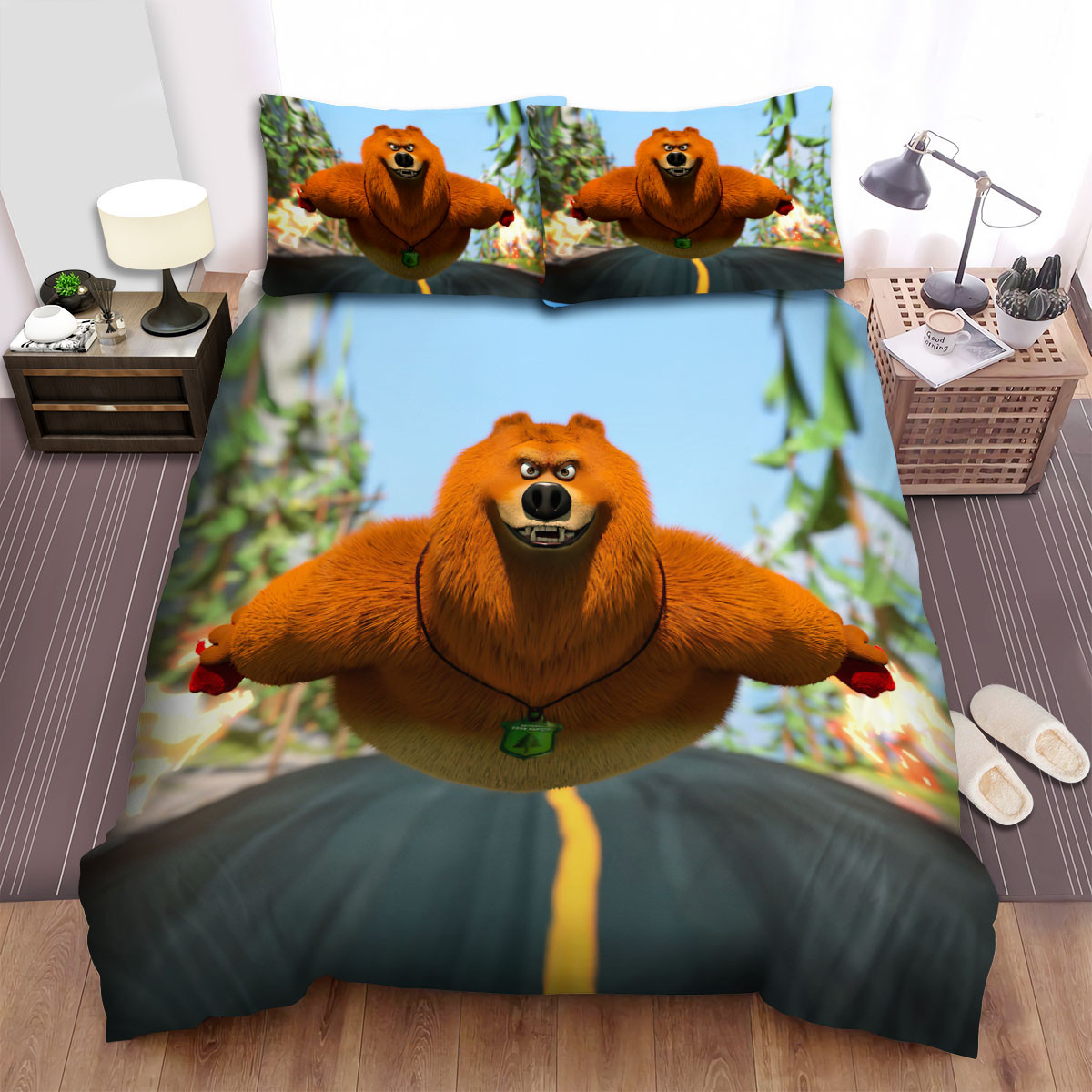 grizzy and the lemmings grizzy flying duvet cover bedroom sets comfortable bedding sets snwbv