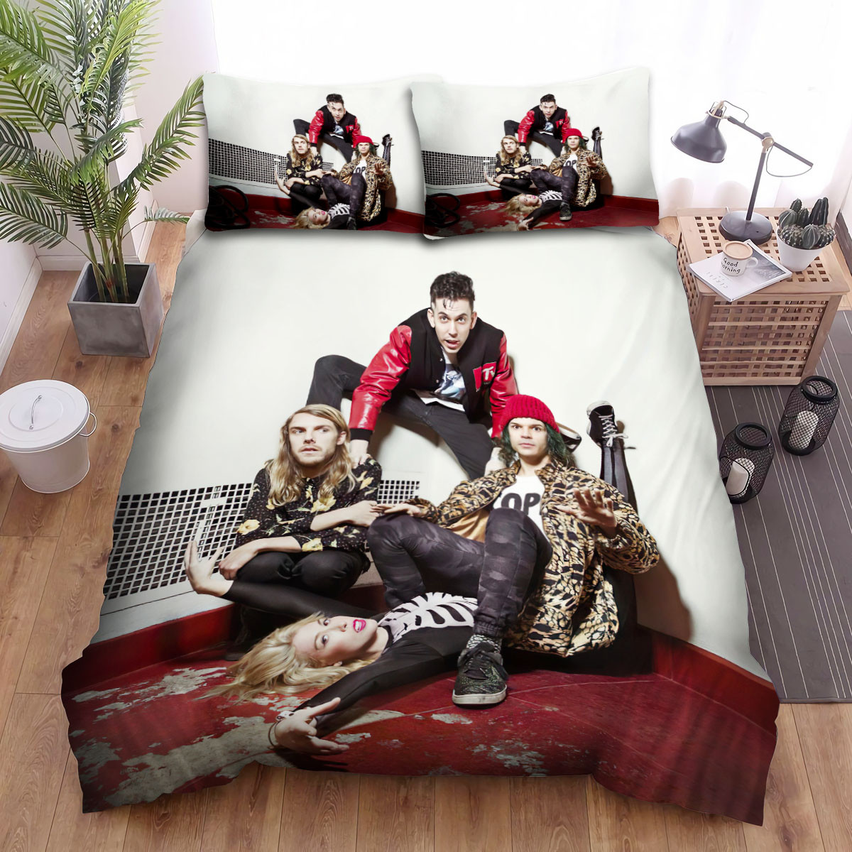 grouplove posting of the band together duvet cover bedroom sets comfortable bedding sets itnfi