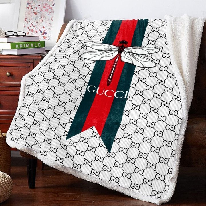 gucci dragonfly whitelimited editition fleece blankets 011 lncz5