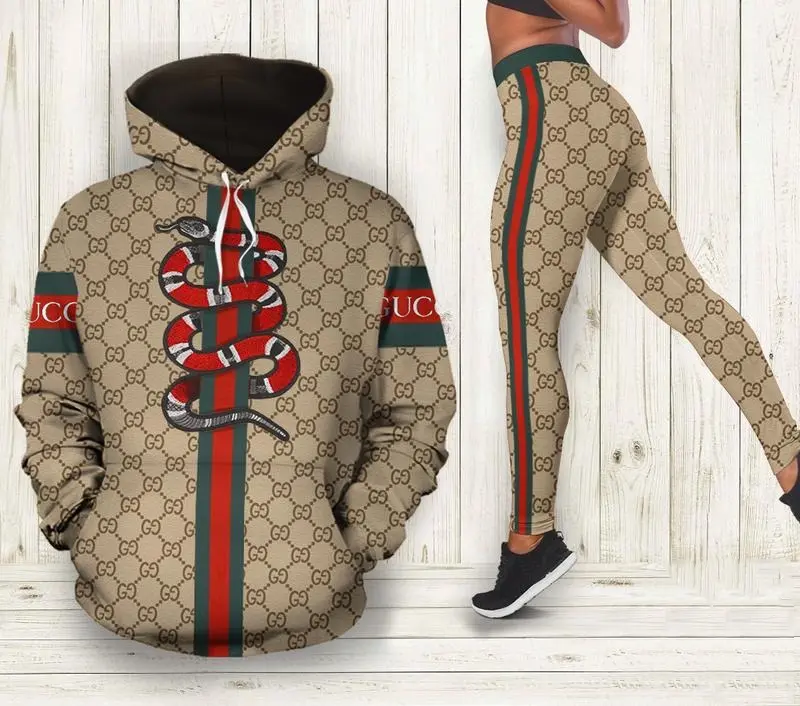 gucci snake all over print hoodie and leggings set 295 hcstcie7d