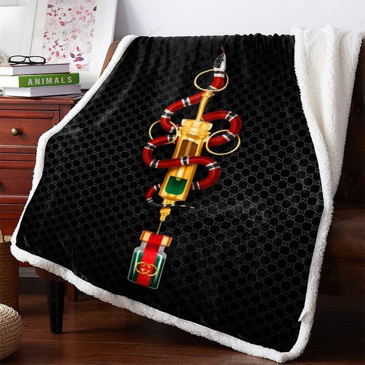 gucci snake limited editition fleece blankets 023 hkpfy