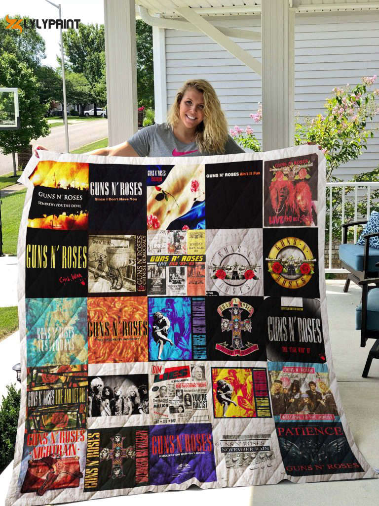 guns n roses quilt blanket 2a