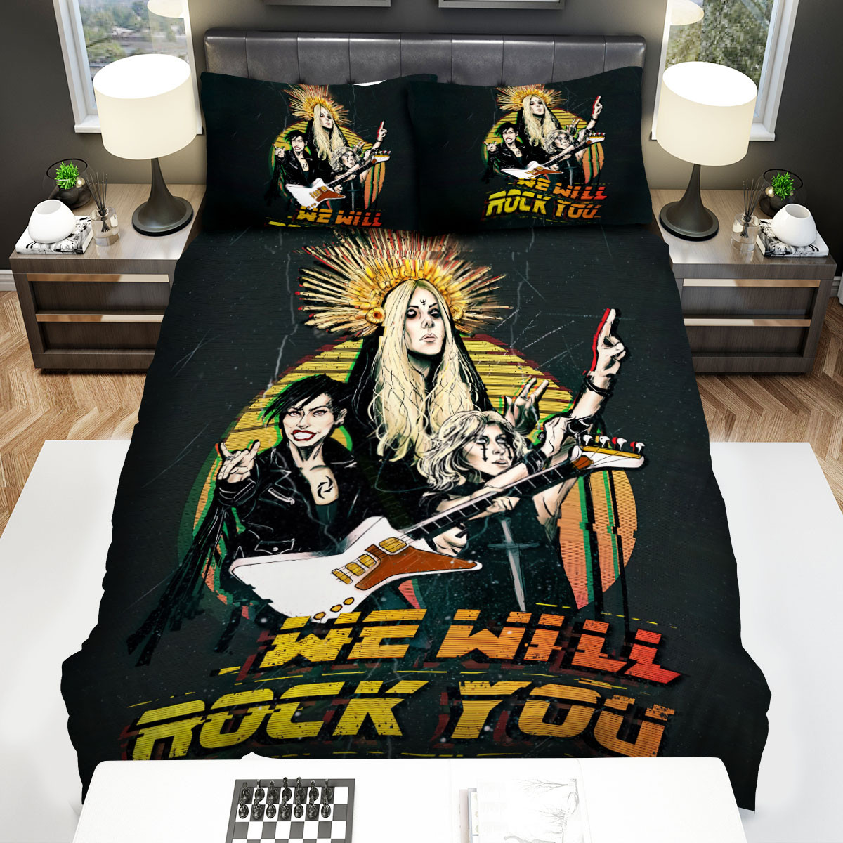 halestorm we will rock you art bed sheets spread comforter duvet cover bedding sets eoxfl