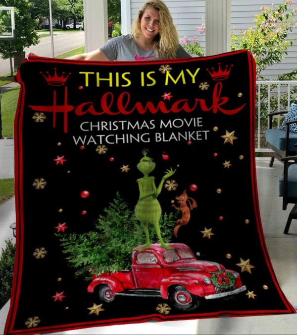 hallmark christmas movies watching grinch fleece blanket udass