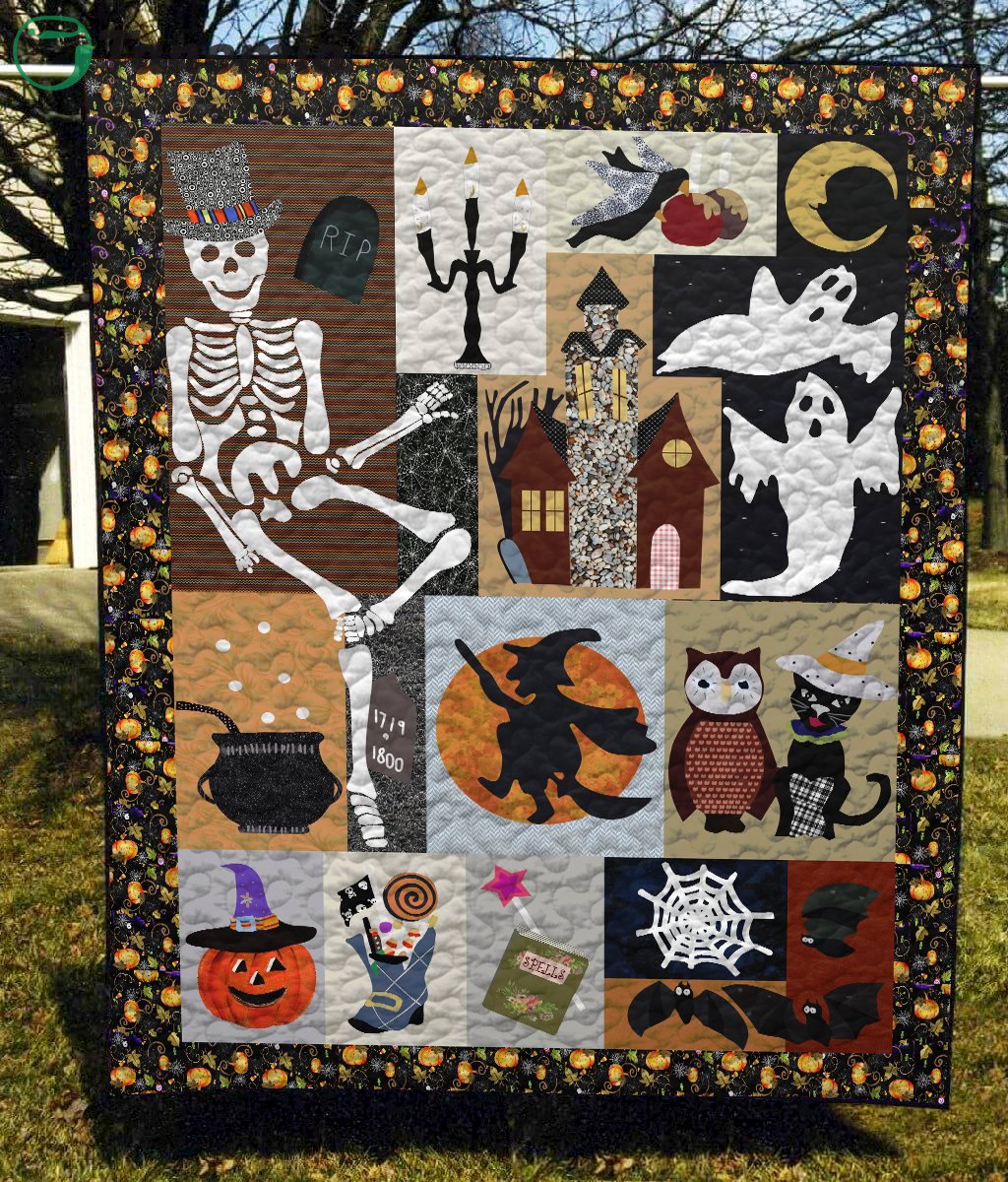 halloween decorations family halloween quilt blanket quilt blanket 20231008020636181