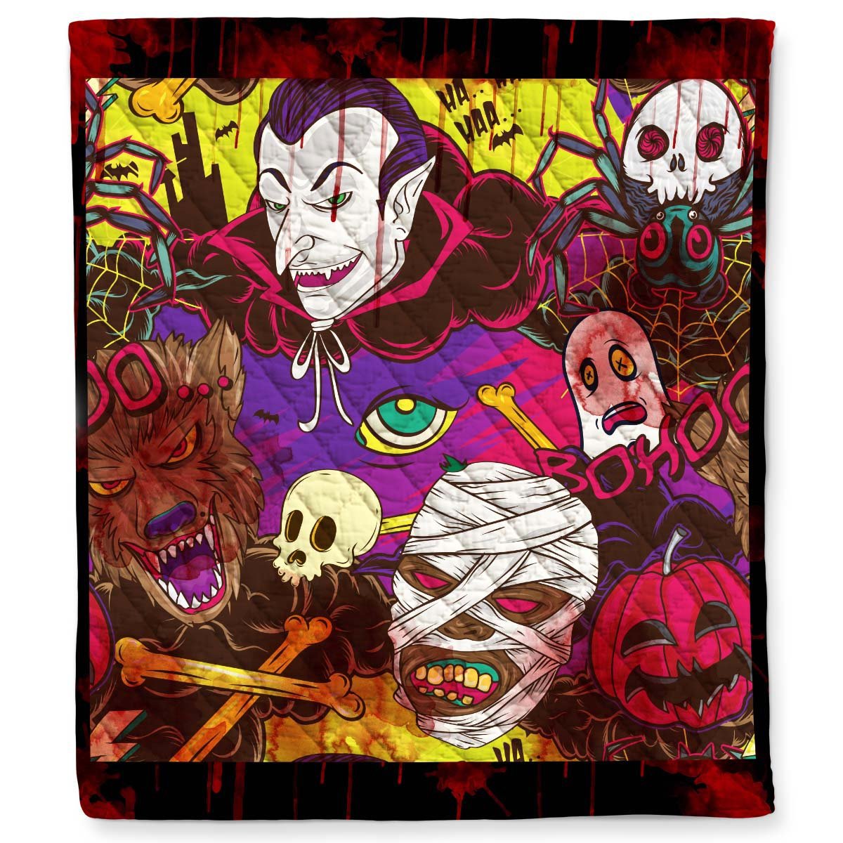 halloween decorations halloween dracula monsters quilt blanket quilt blanket 20231014052248948