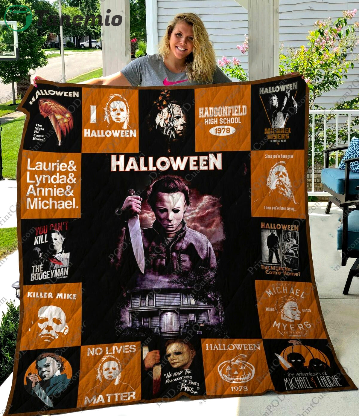 halloween decorations halloween film michael myers quilt blanket ep118 quilt blanket 20231005070823423