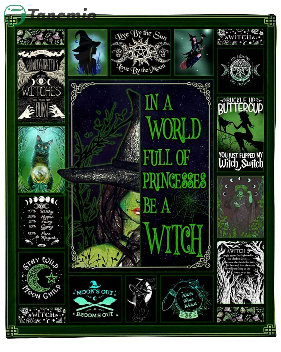 halloween decorations in a world full of princesses be a witch halloween yp2708047cl quilt blanket quilt blanket 20230927070911718