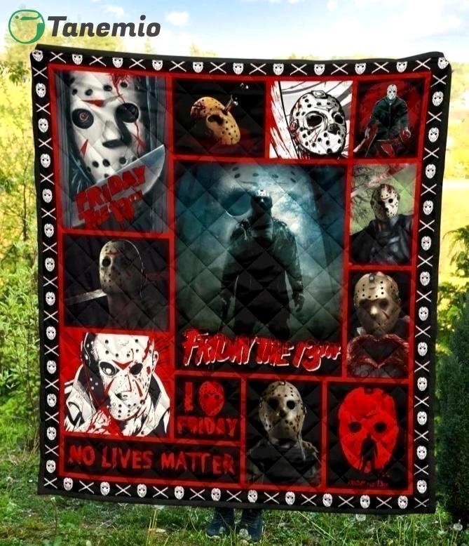 halloween decorations jason voorhees friday 13th halloween quilt blanket quilt blanket 20240529071933640