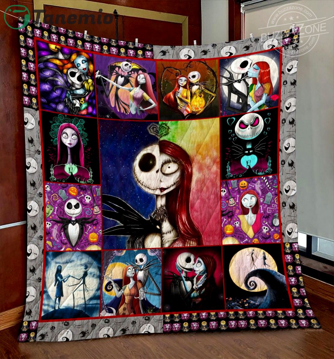 halloween decorations nightmare jack and sally halloween gg quilt blanket dhc26031120td quilt blanket 20230924092511566