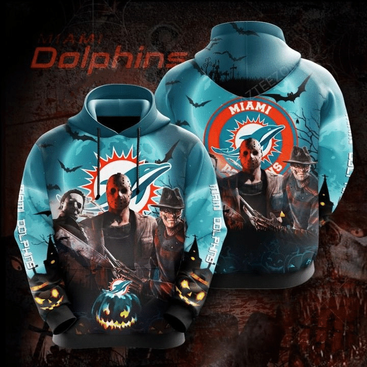 halloween miami dolphins 3d hoodie73458