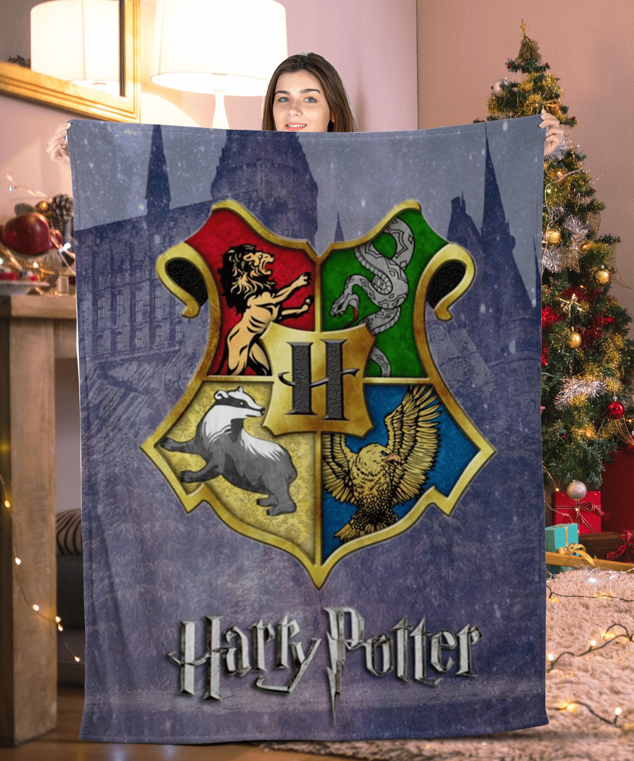 harry potter hogwarts blanket hksin