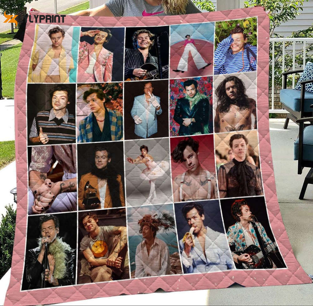 harry styles fans quilt blanket i adore you quilt harry styles christmas quilt blanket festive lights harry singer quilt blanket