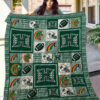 hawaii rainbow warriors quilt blanket 2