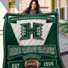 hawaii rainbow warriors quilt blanket for fans home decor gift