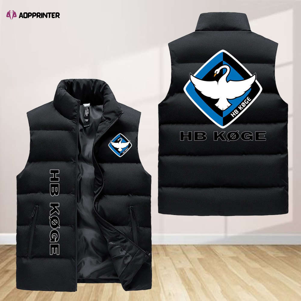 hb koge sleeveless puffer jacket custom for fans spj0673