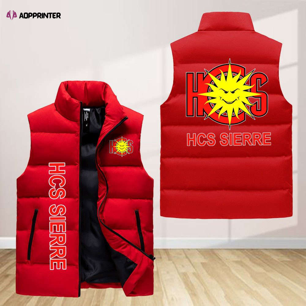 hcs sierre sleeveless puffer jacket custom for fans gifts