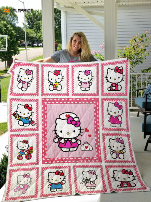 hello kitty 4 quilt blanket