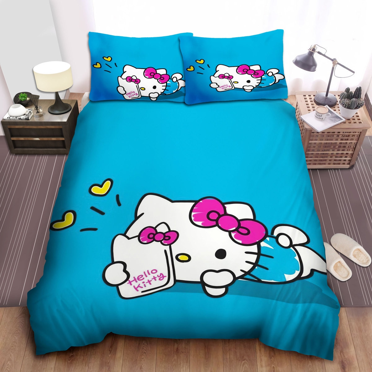 hello kitty surfing the smartphone duvet cover bedroom sets comfortable bedding sets bo4ns