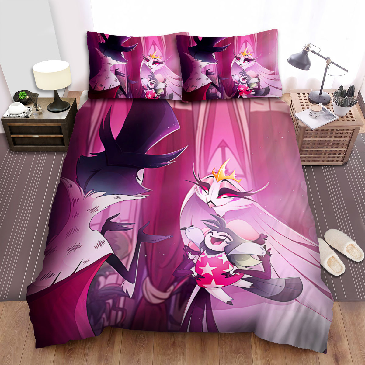 helluva boss animated series art 9 bed sheets spread comforter duvet cover bedding sets x7kzw