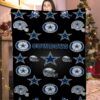 helmet and logo nfl dallas cowboys blanket evpje