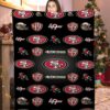 helmet san francisco 49ers fleece blanket w3wkc