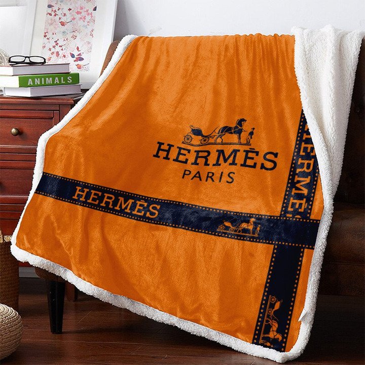 hermes luxury fleece blanket 173 v1zvf