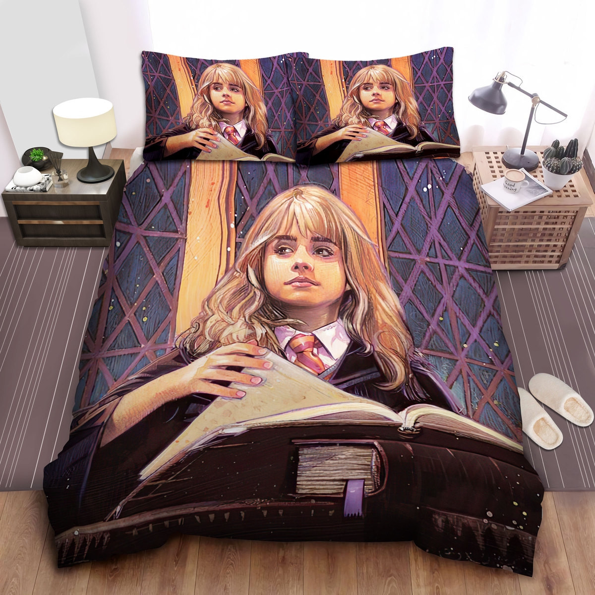 hermione in the class realistic painting duvet cover bedroom sets comfortable bedding sets eowdz