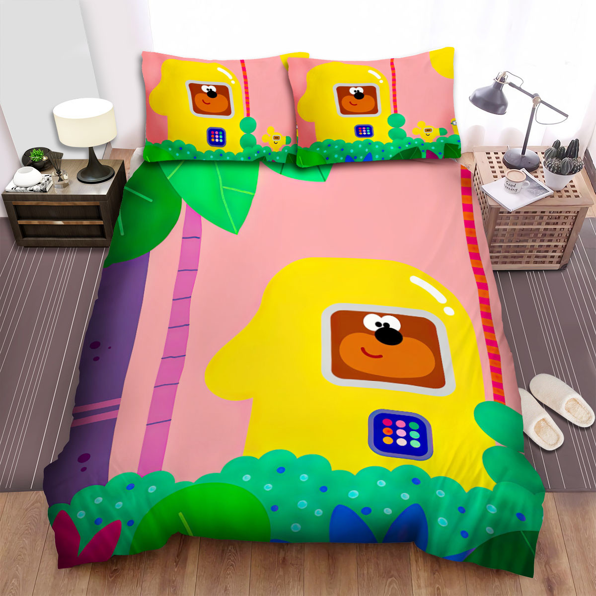 hey duggee exploring a new planet bed sheets spread duvet cover bedding set lb8pv