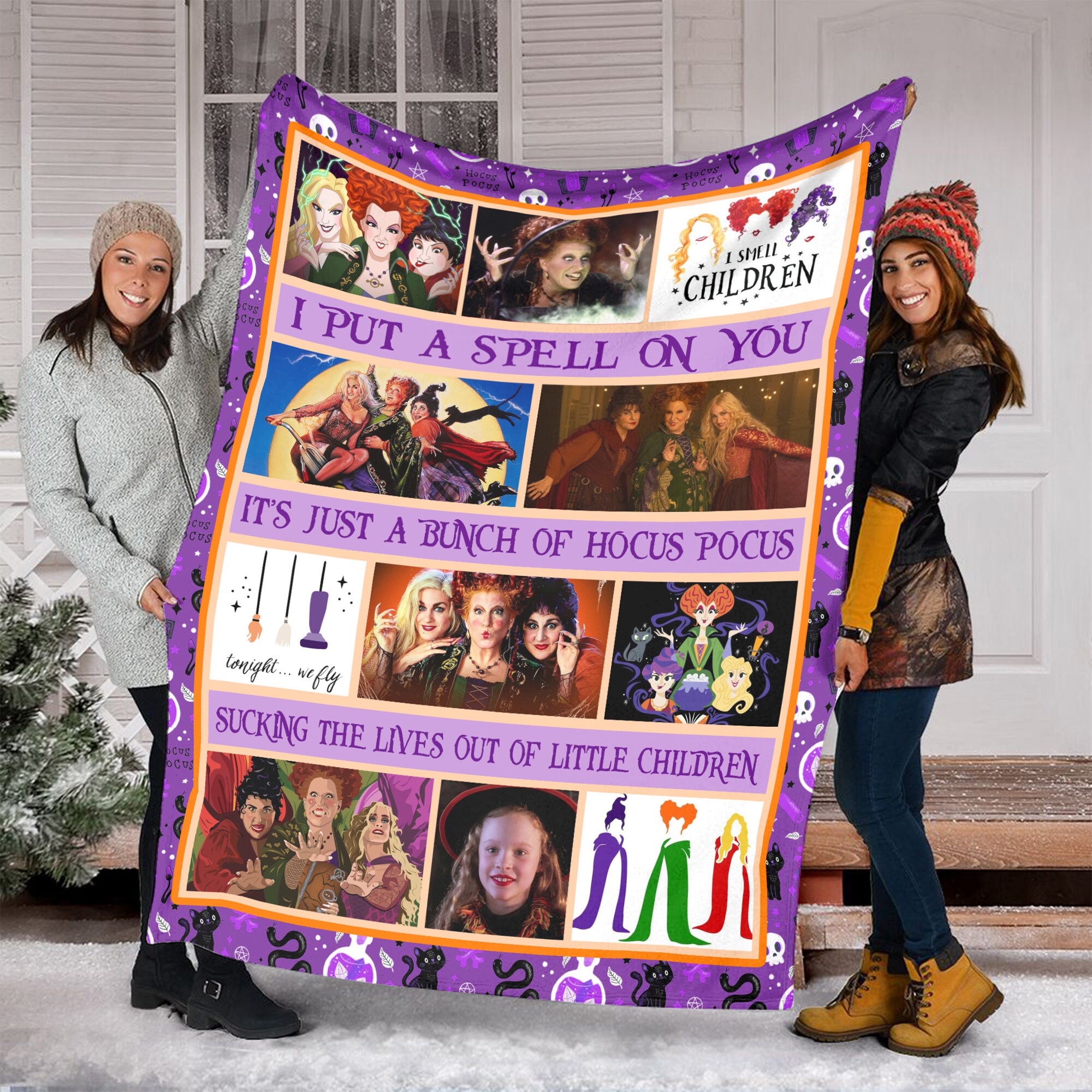 hocus pocus i put a spell on you blanket yac71