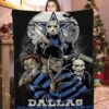 horror dallas cowboys happy halloween dallas cowboys blanket lbnp5