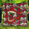 horror movie joker laughing mouth joker clown face patterns premium quilt blanket yhjdr