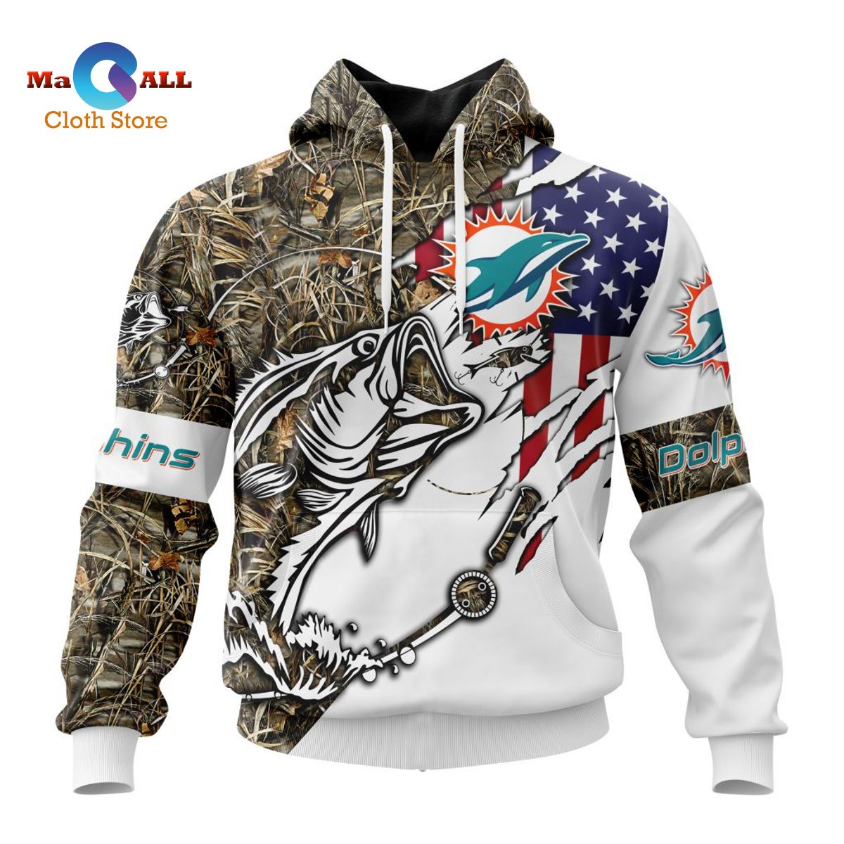 hot nfl miami dolphins special fishing with flag of the united states st2201 1 xxOGg