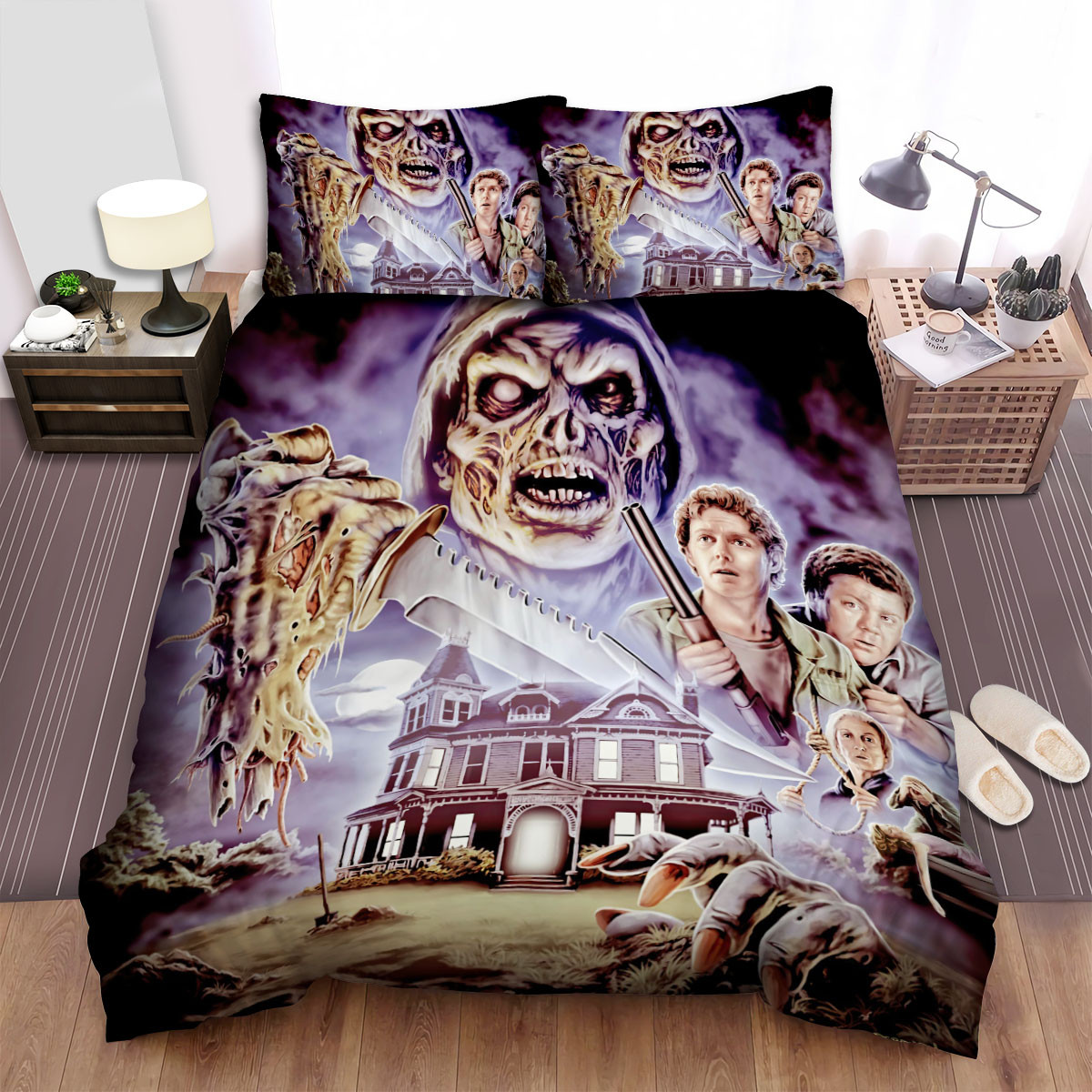 house illustration artwork ver 2 bed sheets spread comforter duvet cover bedding sets mdxto