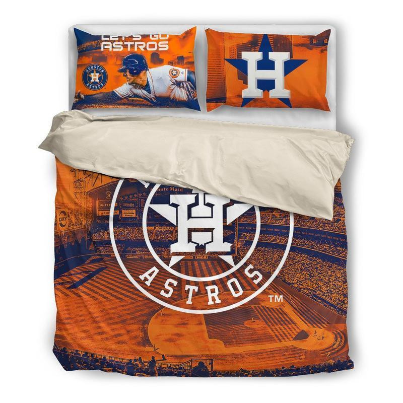 houston astros 2 styles duvet cover bedroom sets comfortable bedding sets qvchy