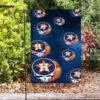 houston astros skull star double sided printing garden flag home decor gifts