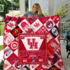 houston cougars quilt blanket for fans home decor gift 1