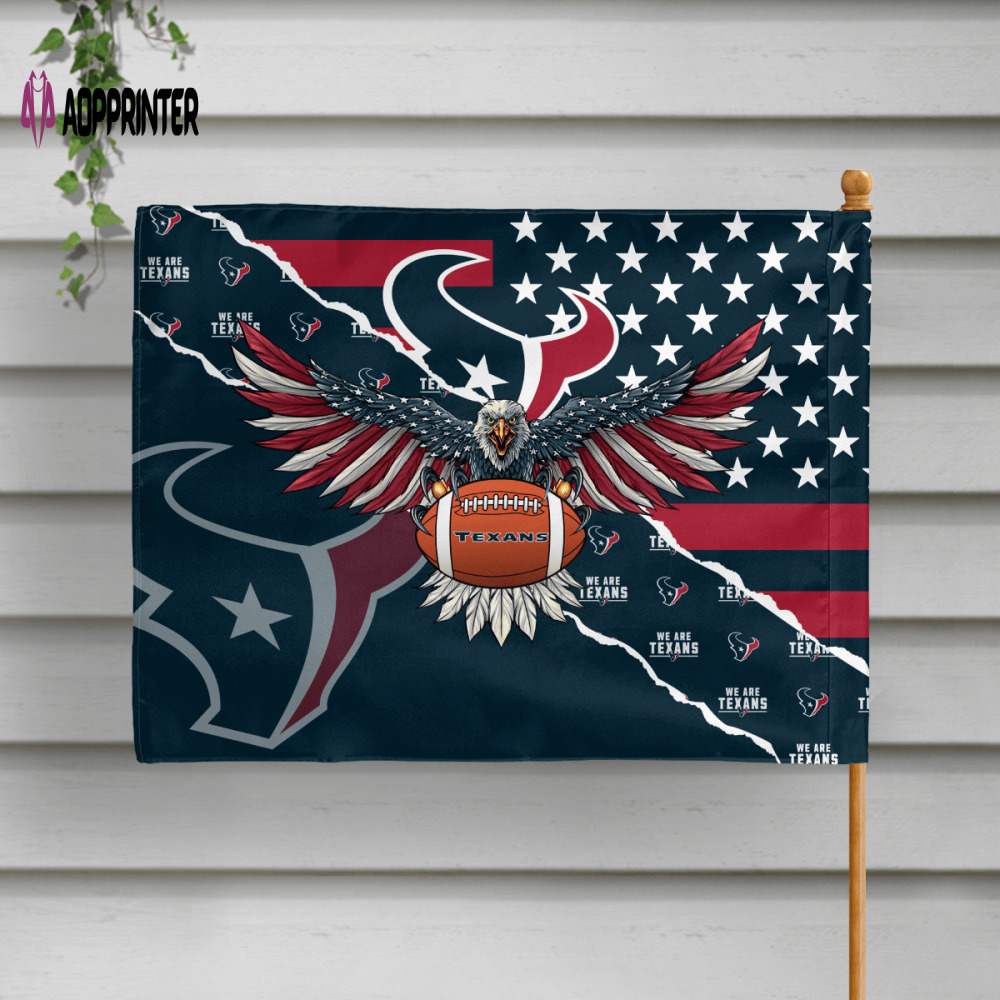 houston texans american landscape house flag