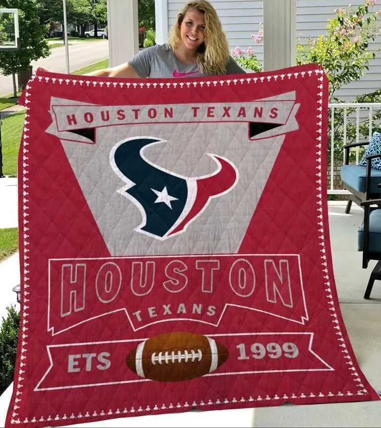 houston texans logo premium quilt 5fdl7