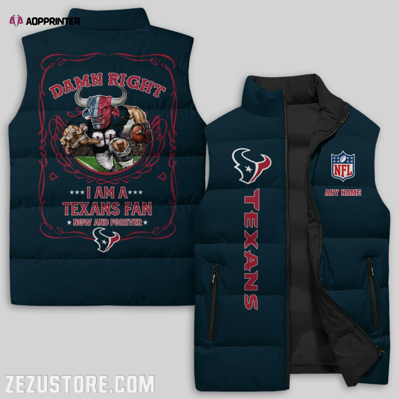 houston texans nfl sleeveless puffer jacket custom for fans gifts 15