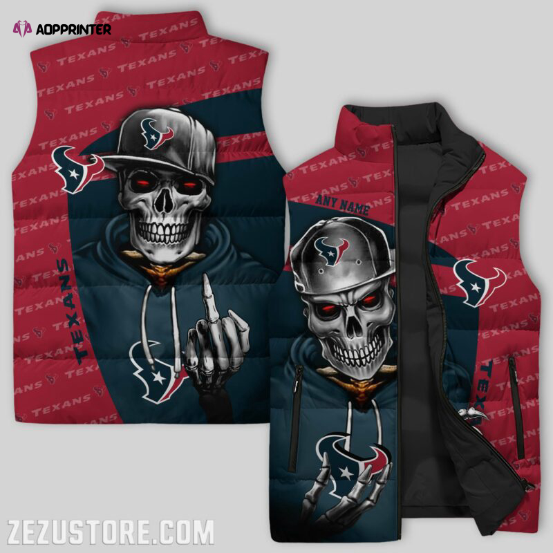 houston texans nfl sleeveless puffer jacket custom for fans gifts 18