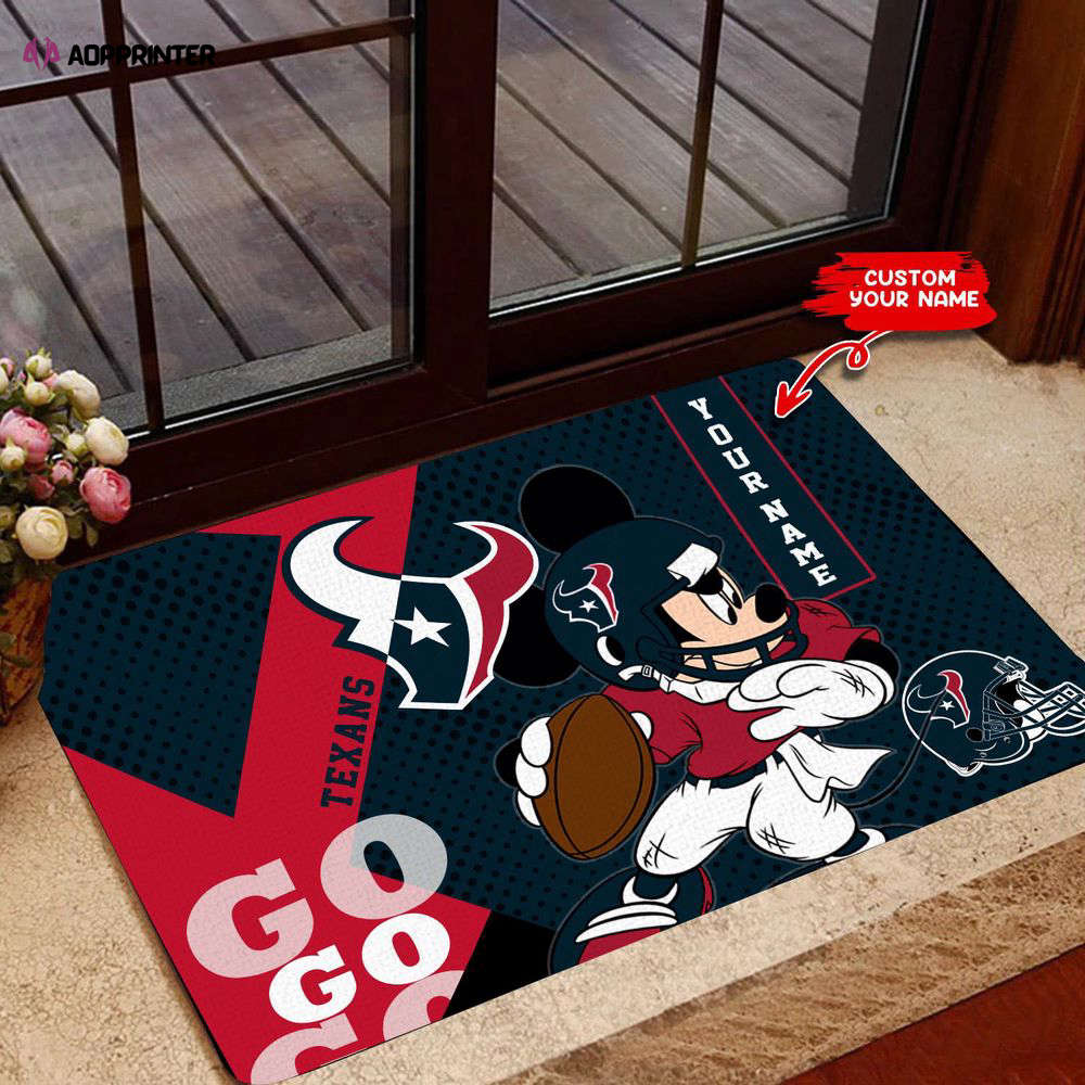 houston texans personalized doormat best gift for home decor