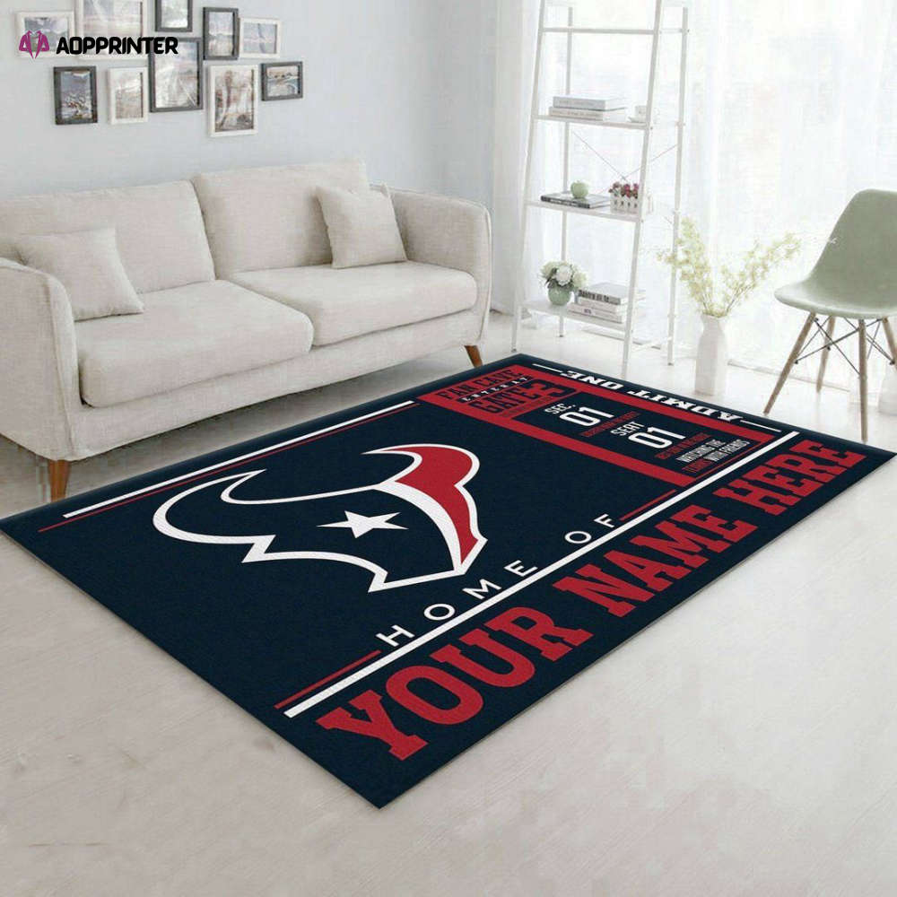 houston texans rug living room floor decor fan gifts 4