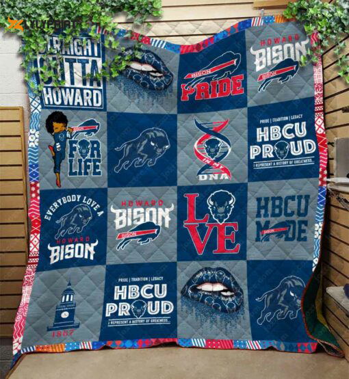 howard bison quilt blanket for fans home decor gift