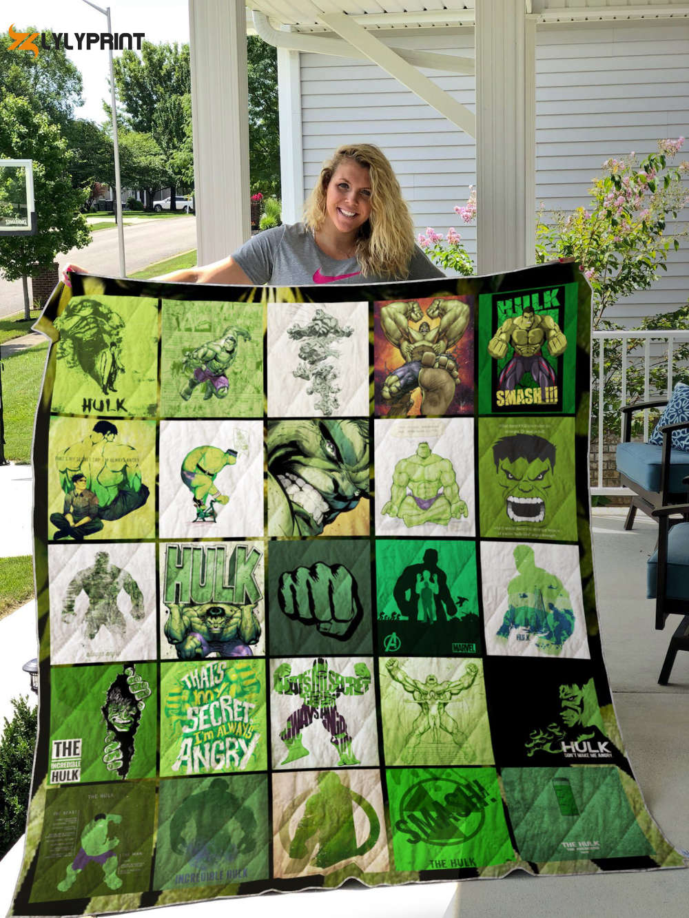 hulk 2 quilt blanket